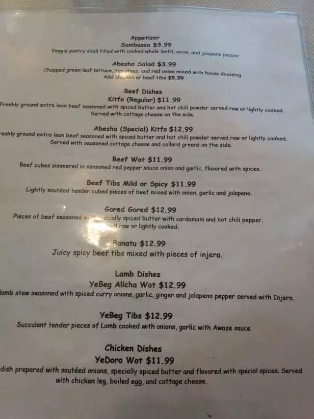 Abesha Ethiopian Cuisine