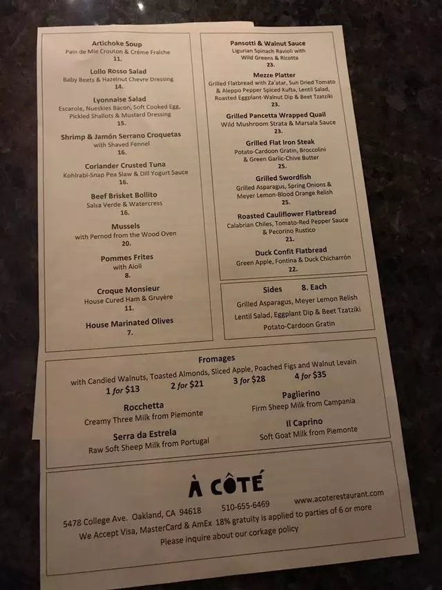 À Côté Restaurant