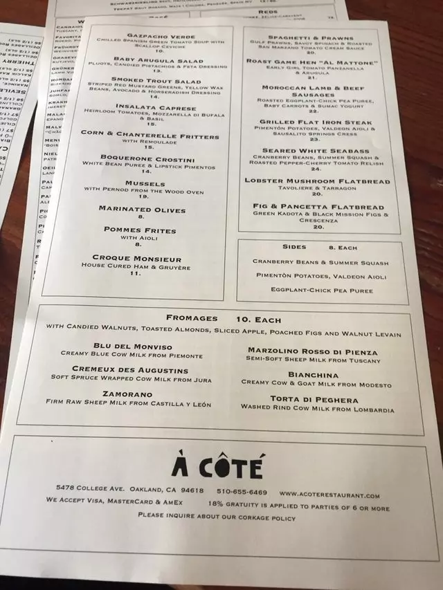 À Côté Restaurant