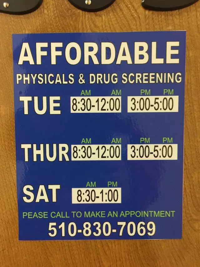 Affordable Physicals and Drug Screening