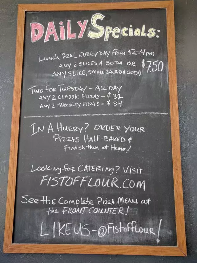 Fist of Flour Pizza Company Doughjo