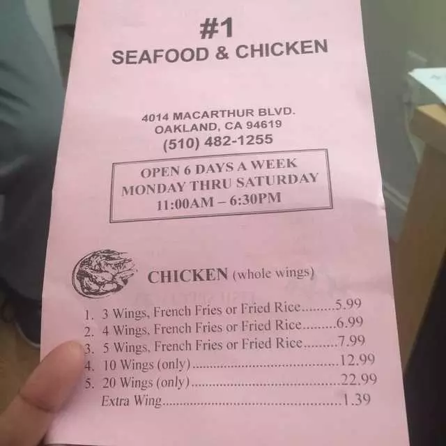 1 Seafood and Chicken Restaurant